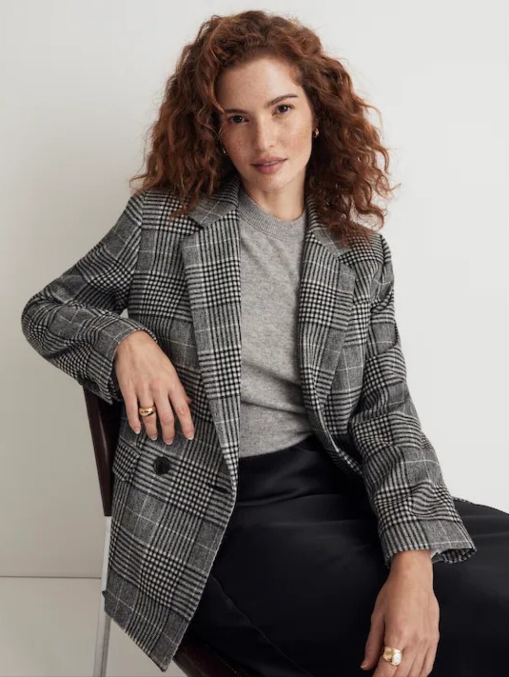 Madewell The Rosedale Blazer in Plaid Size 8